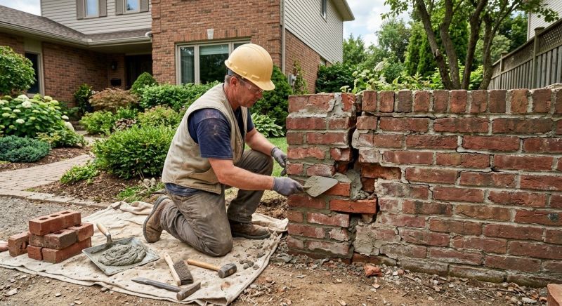 Brick Wall Repair in Miami Dade County, FL